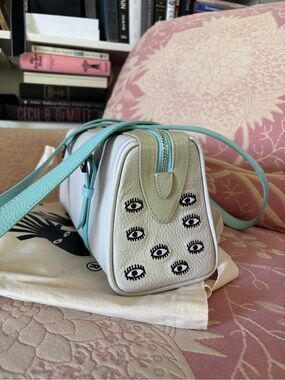 Min & Mon Cream Ester Satchel Shoulder Bag
